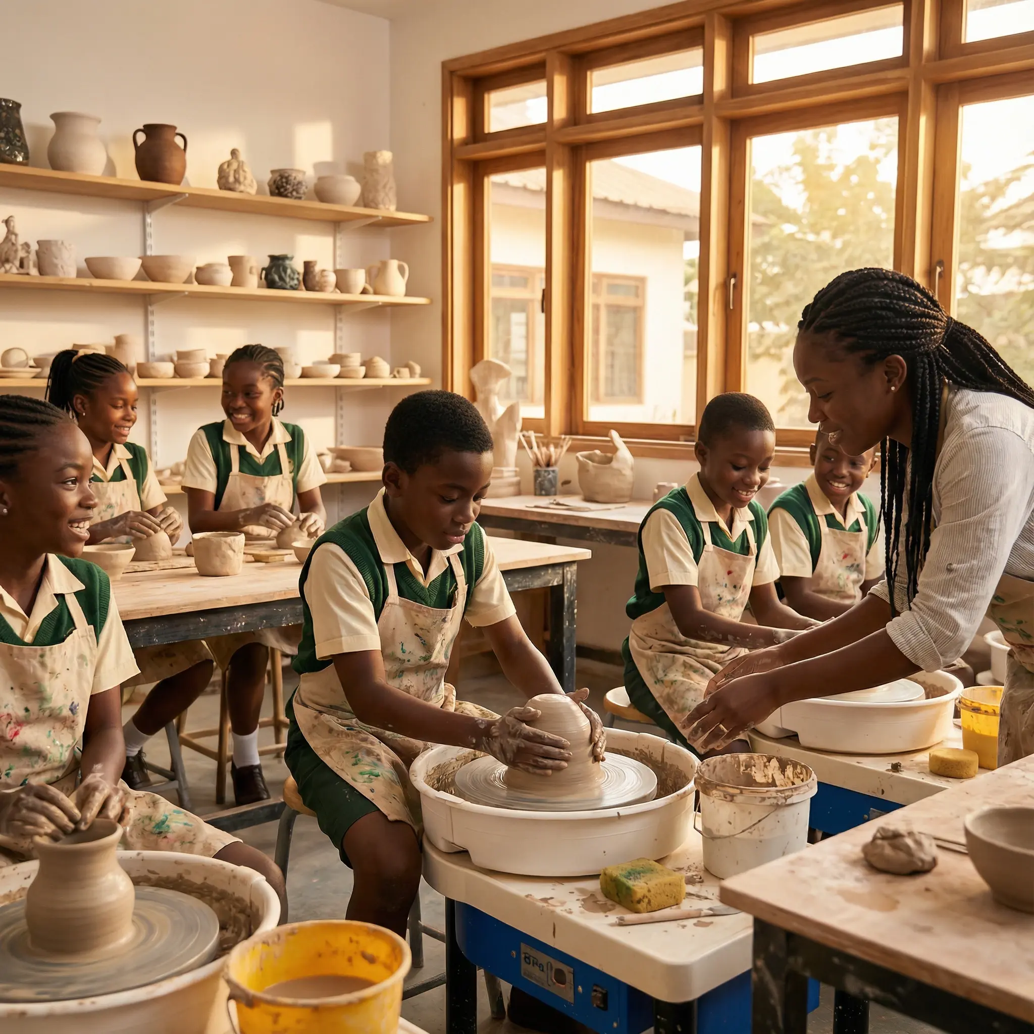 Student artwork on display