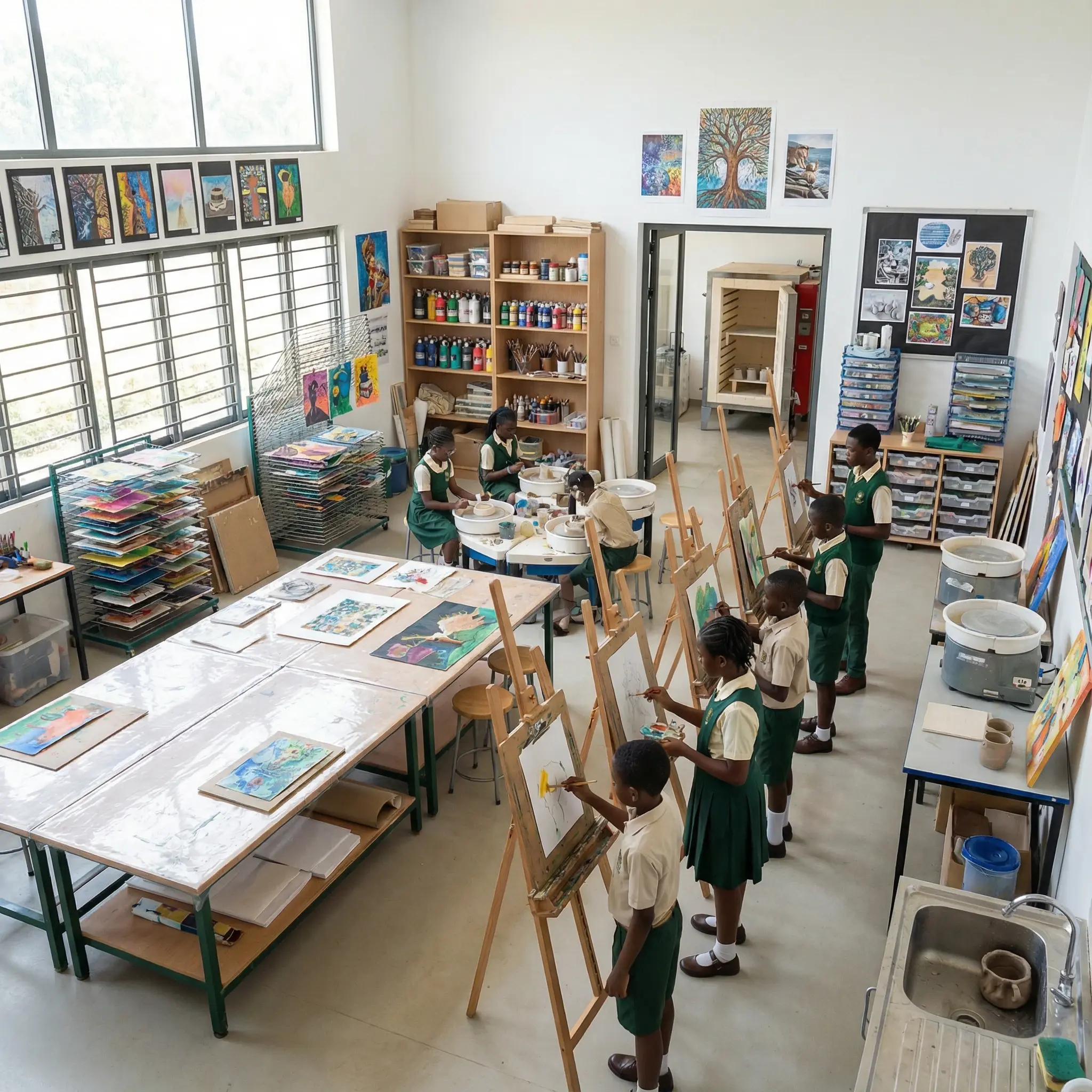 Art studio - Educational website demo by QWS Ghana