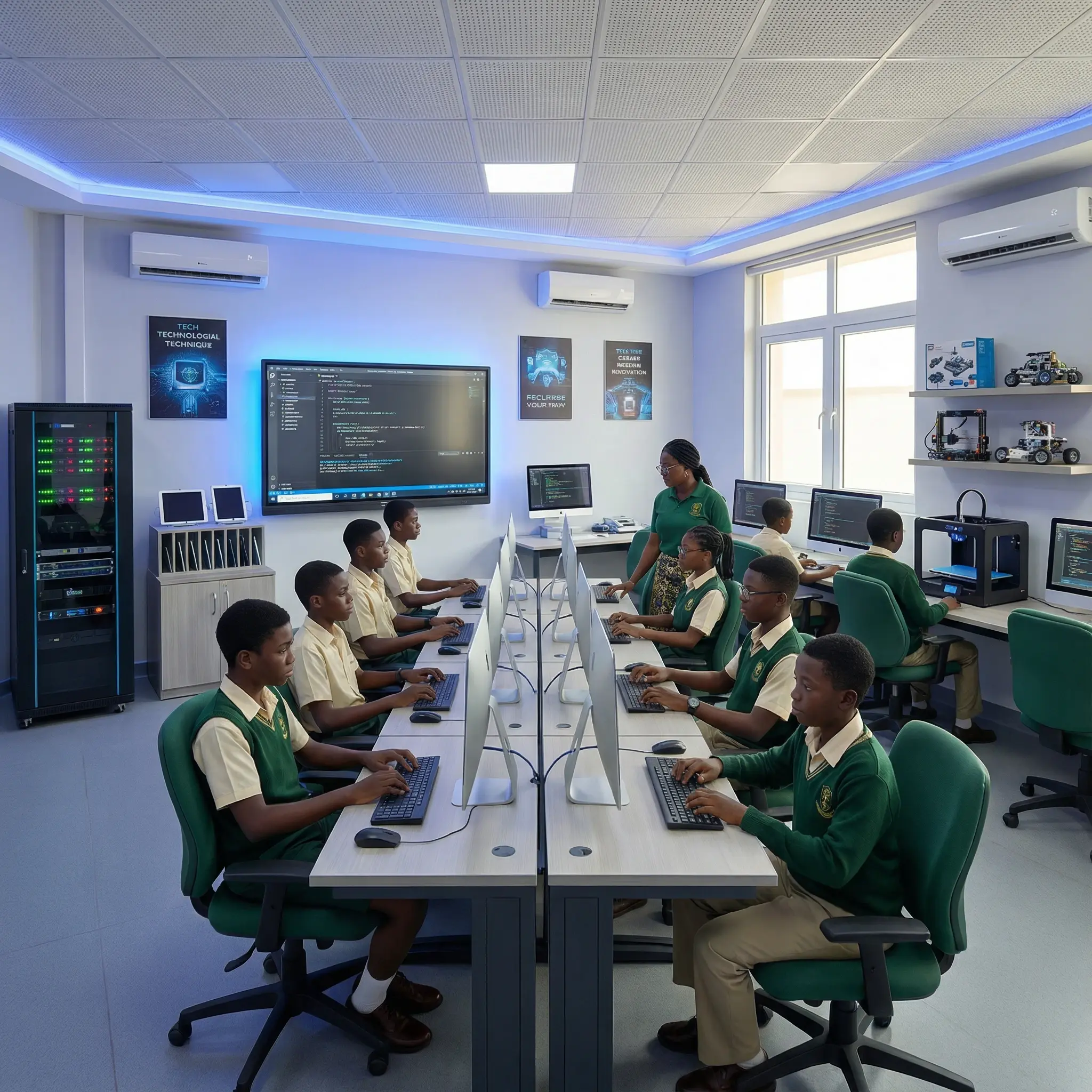 Computer lab - Professional school website by Qexion Web Services