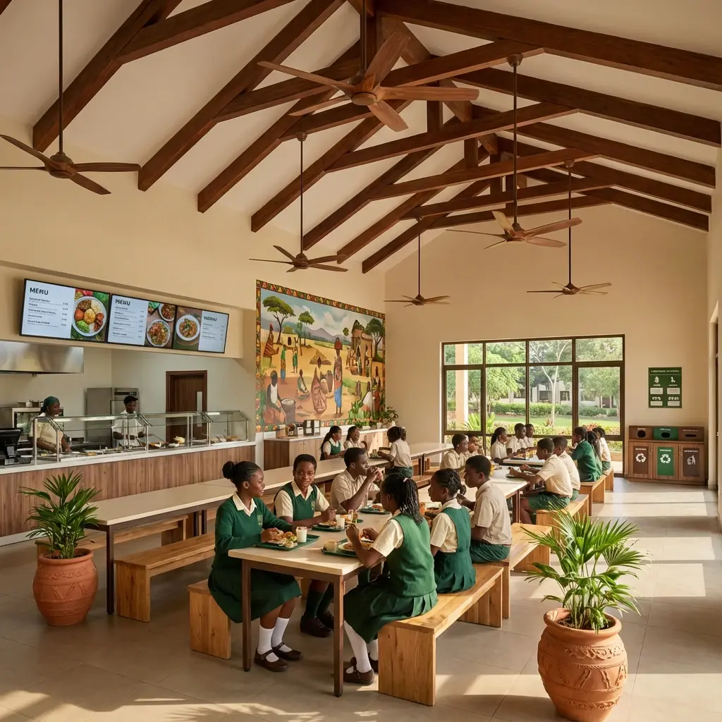 Dining hall - Best school website design Ghana by QWS