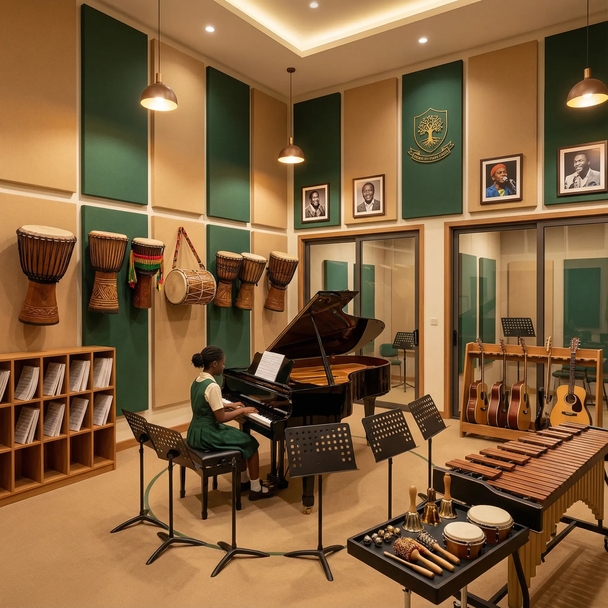 Music room - School website design demo by Qexion