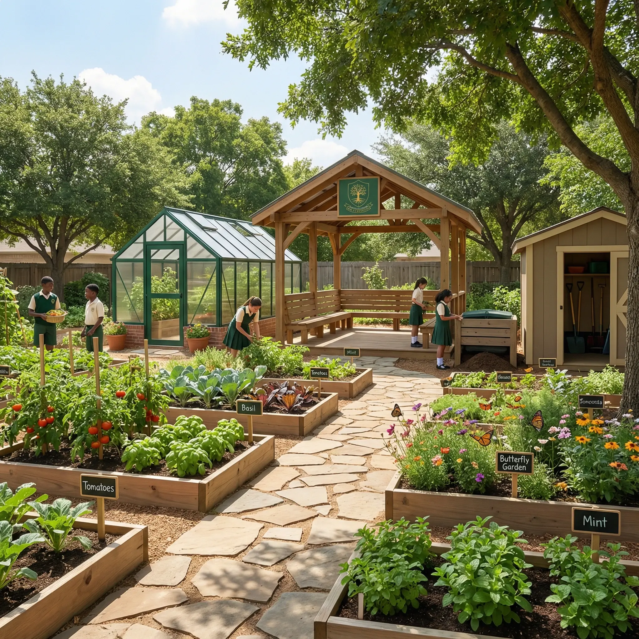 School garden - Campus page design by Qexion Ghana