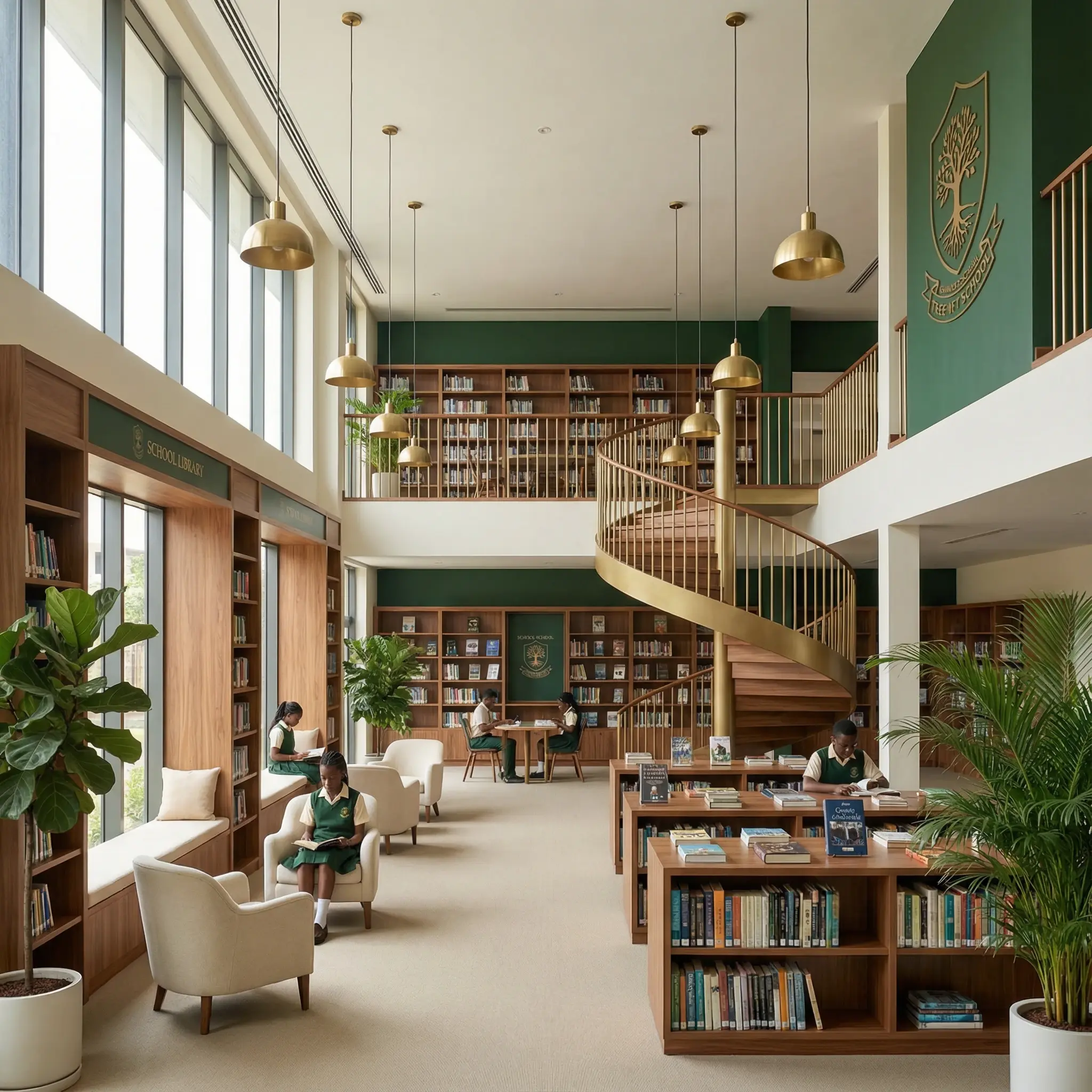 School library - Professional school website by QWS Accra