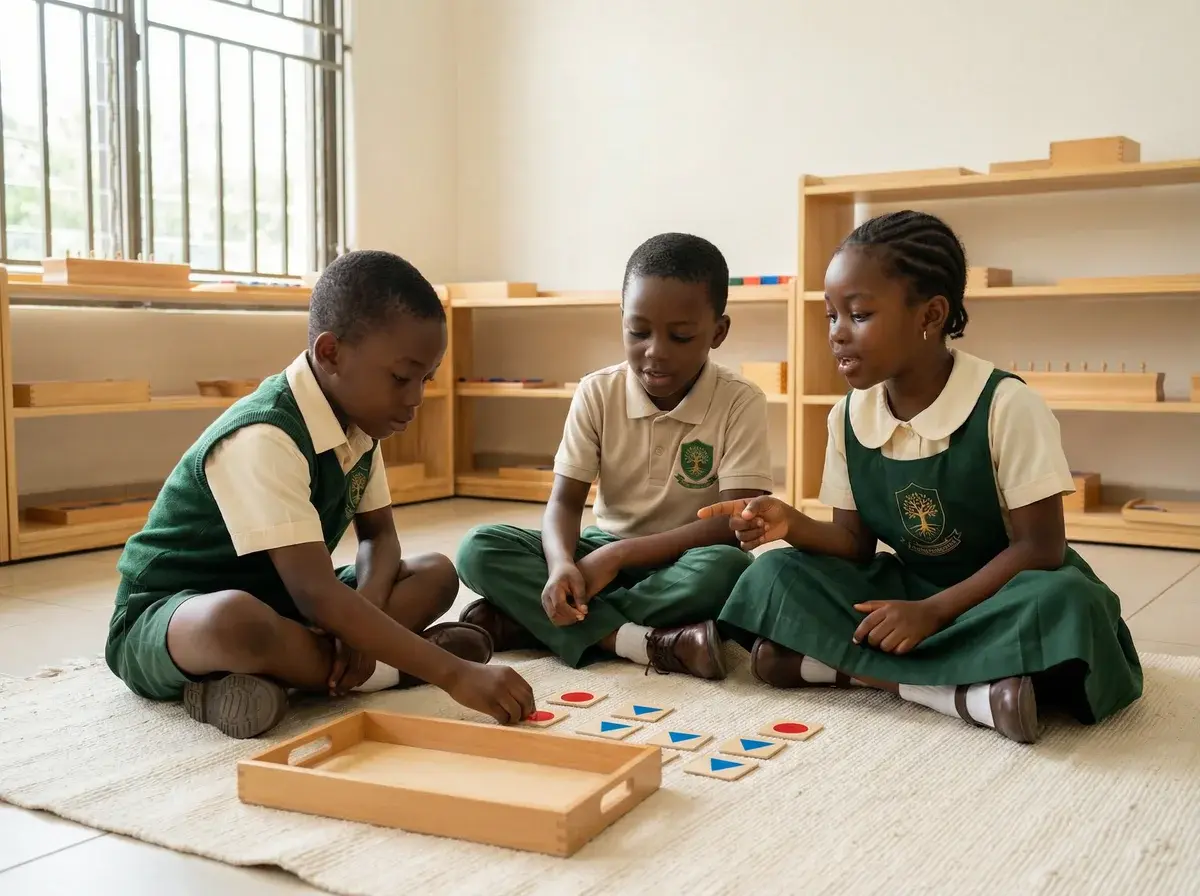 Teacher guiding a small group lesson