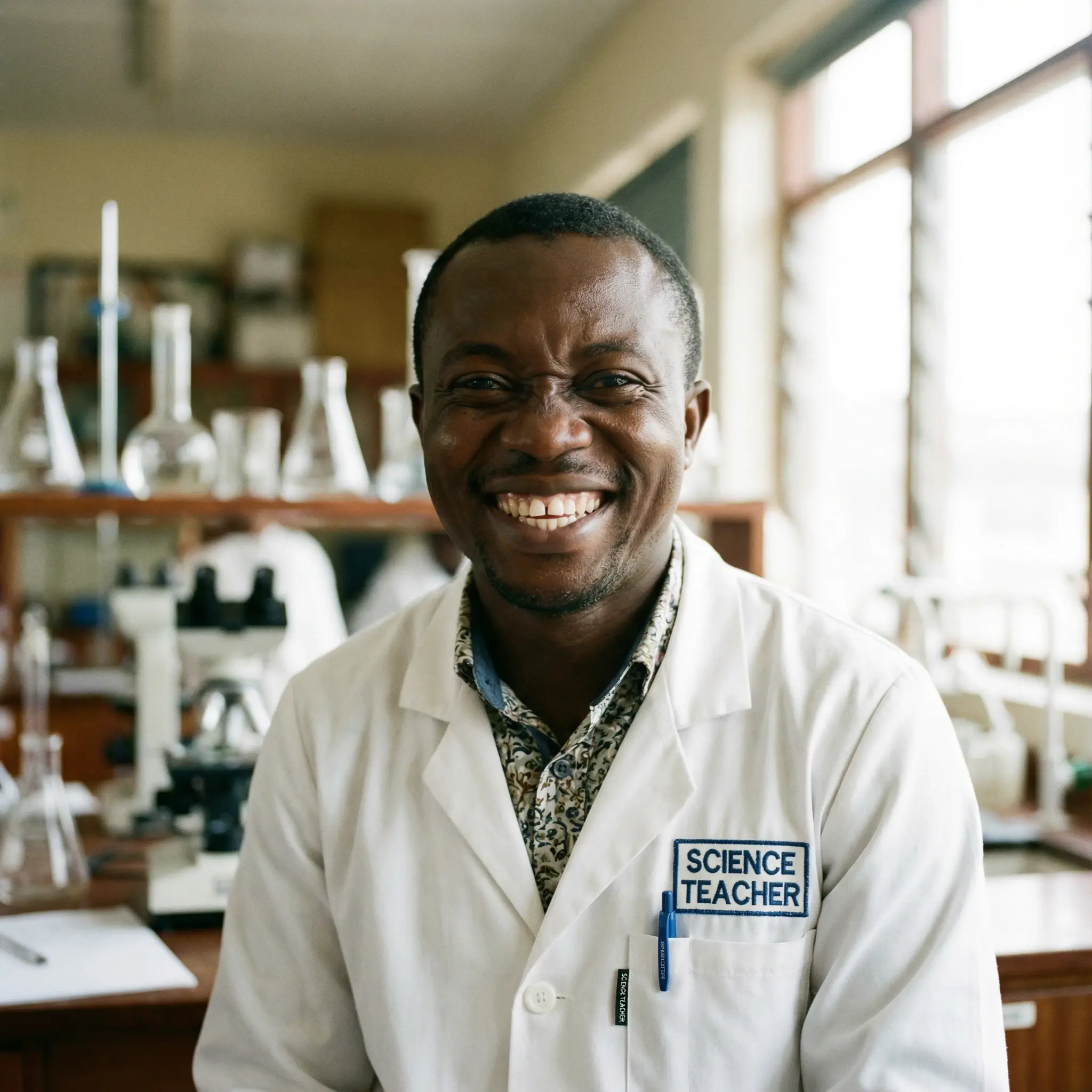 Science teacher - Professional school website by Qexion Web Services