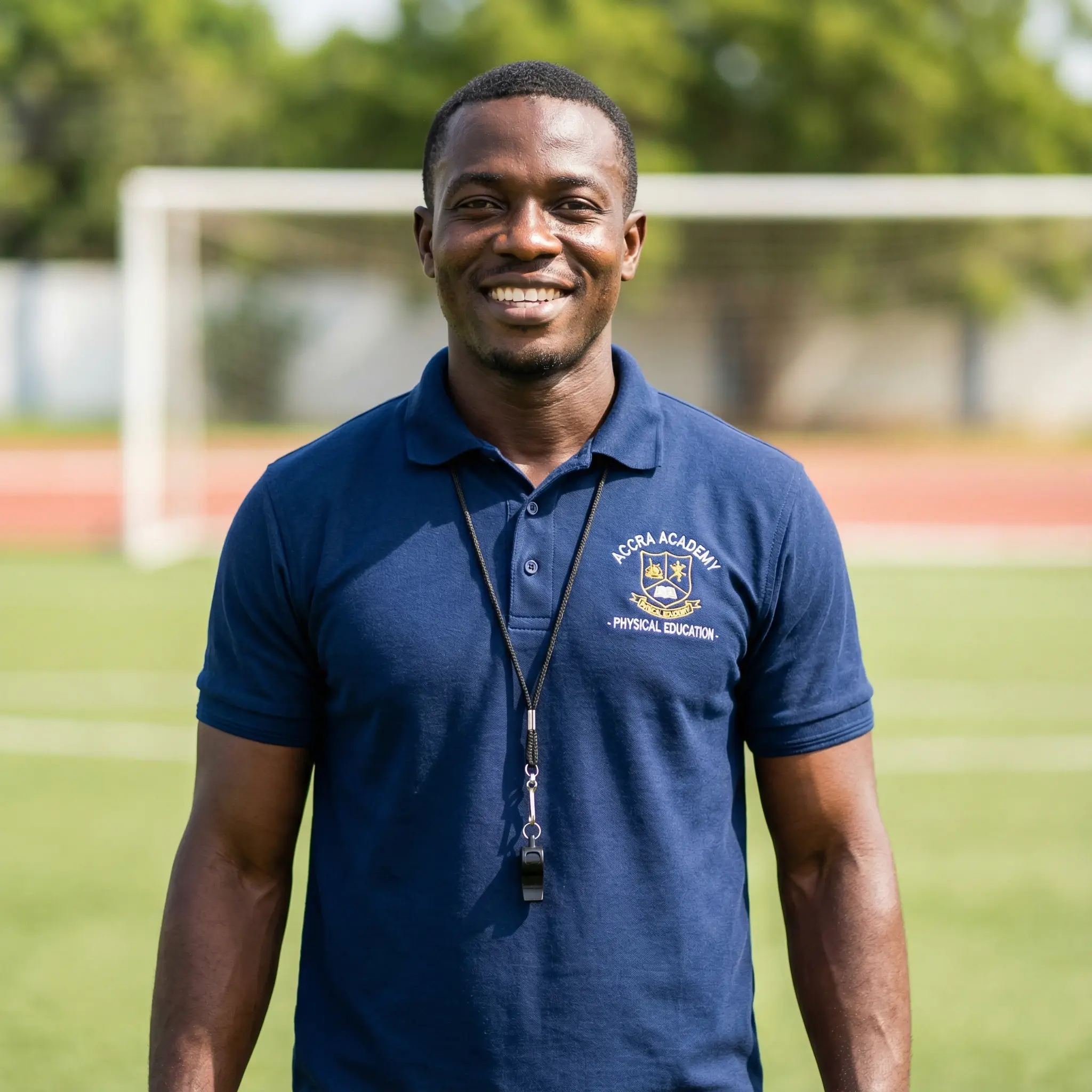 PE teacher - Modern school website design Ghana by QWS